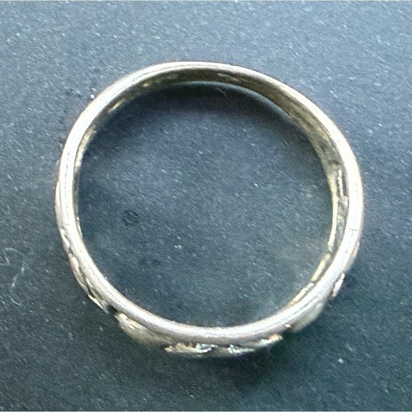 Vintage sterling silver 925 Elephant band ring size 6.5 good luck safari animal - Picture 6 of 10